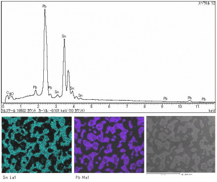 X線スペクトル＆特性X線マップ像